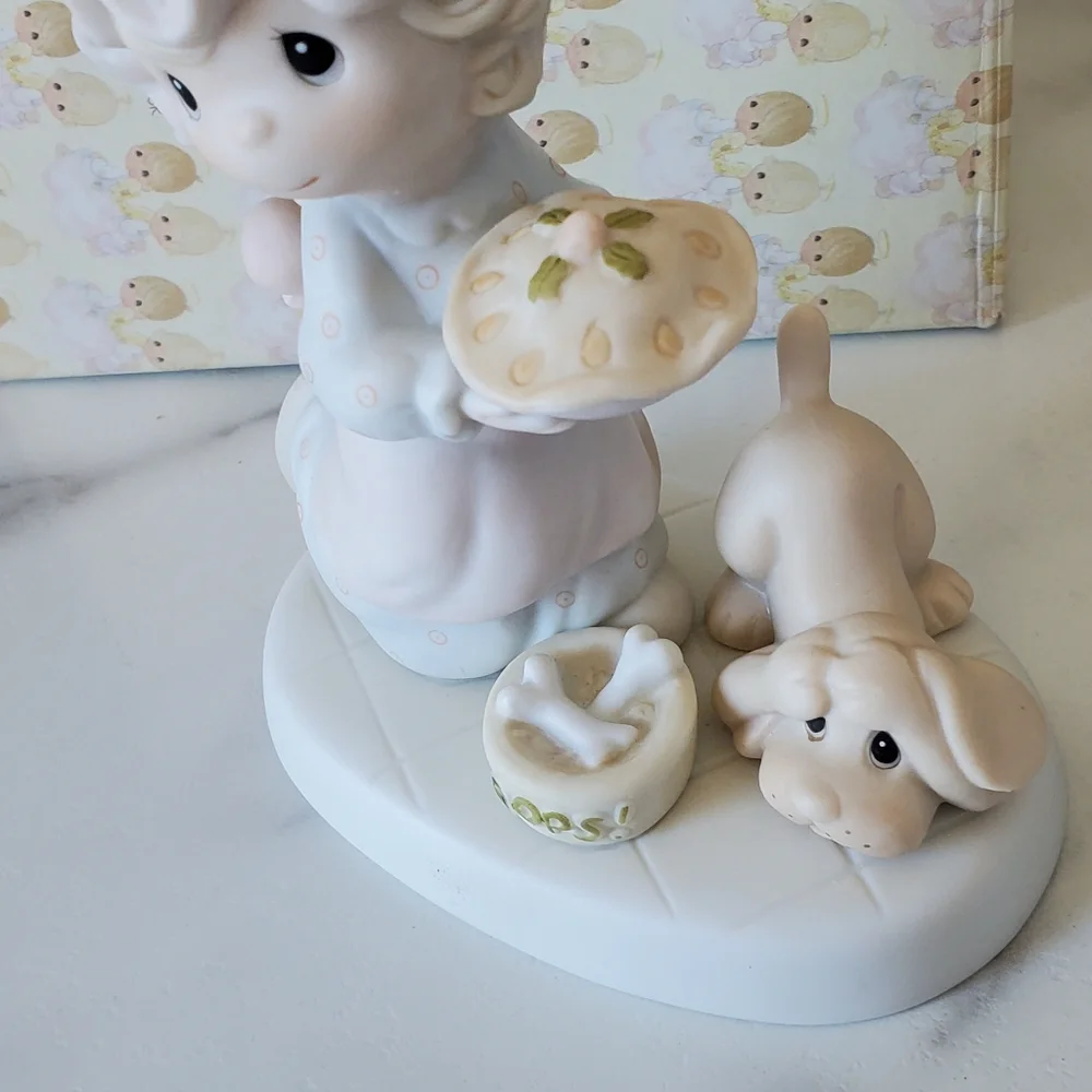 Precious Moments Dropping Over For Christmas Figurine 1982